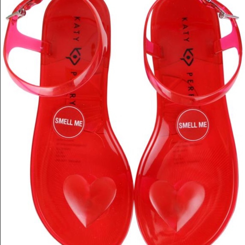 Katy Perry Heart Geli Jelly Sandals